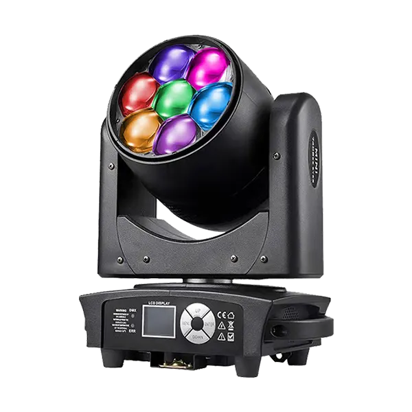 7pcs×40W RGBW 4in1 LED Wash Moving Head Light